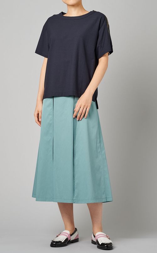 スリーブファスナーデザインカットソー