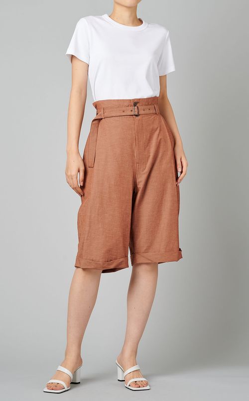 スラブタフタショートパンツ