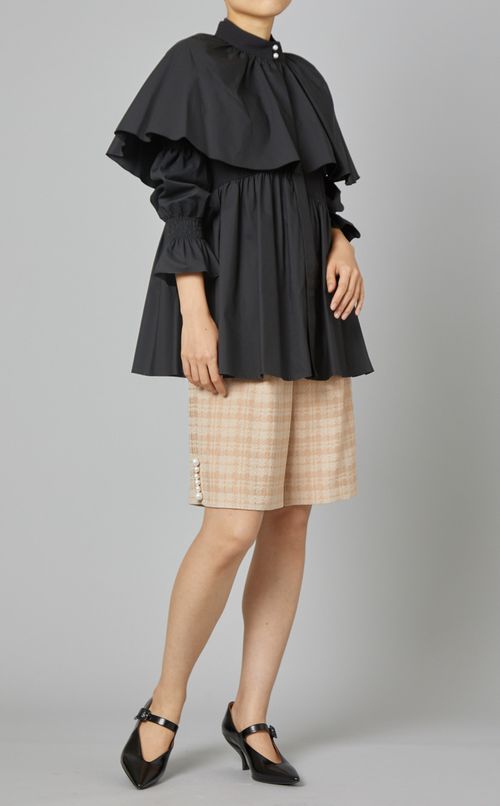 パール付ビッグカラーブラウス