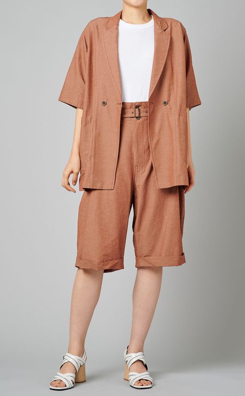 スラブタフタショートパンツ