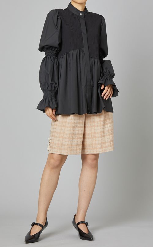 パール付ビッグカラーブラウス