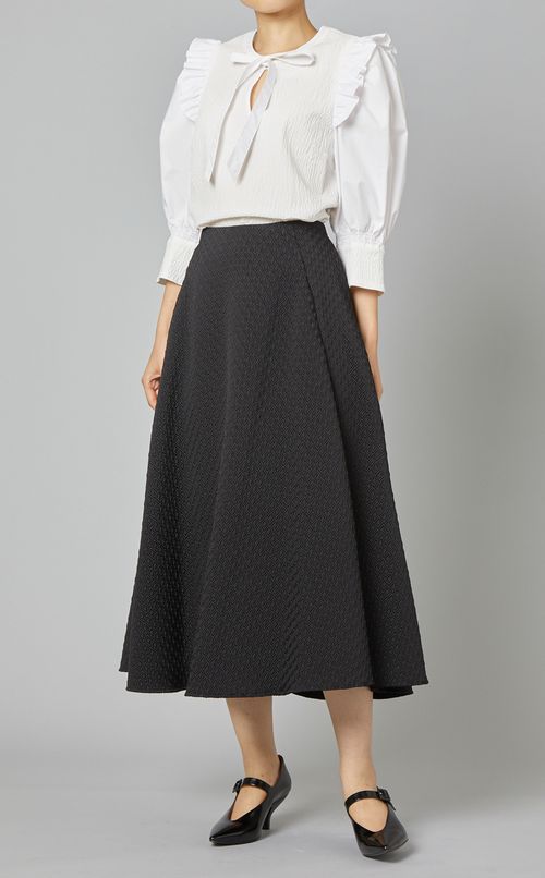 ジャガードフレアスカート