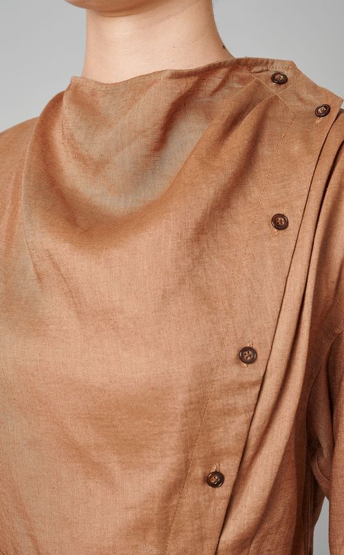 リネンシャツワンピース