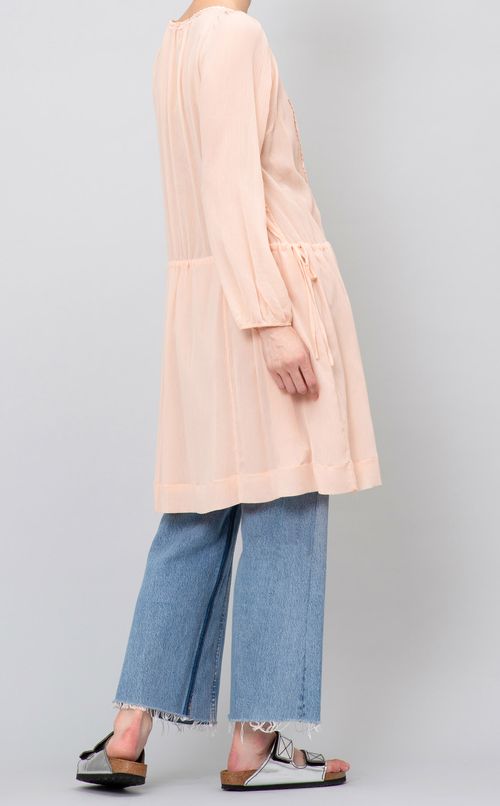 ギャザーウエストミニワンピース