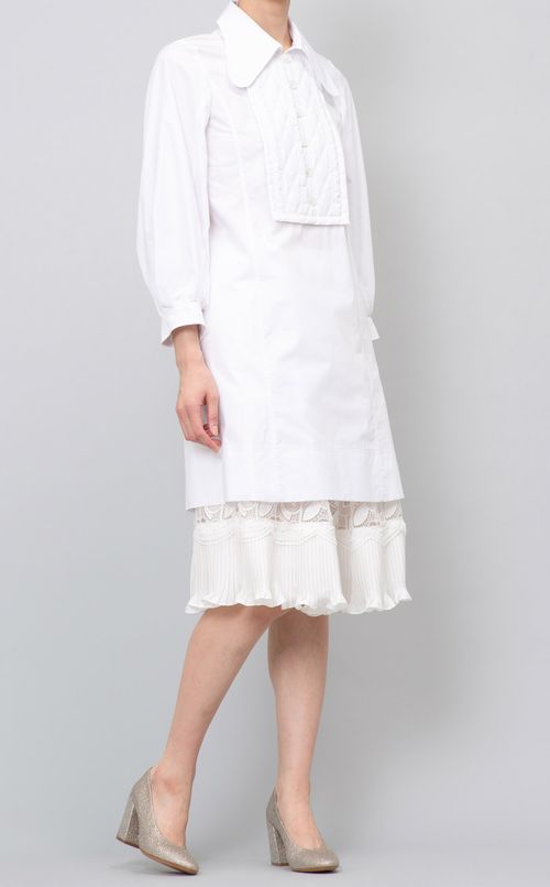 キルティングヨークシャツミニワンピース