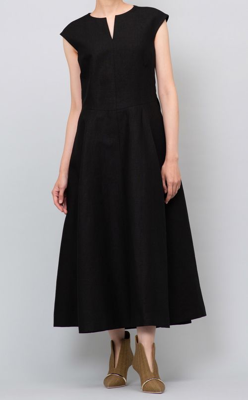 リネンバックリボンワンピース