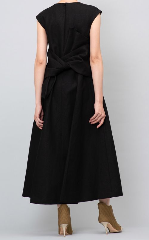 リネンバックリボンワンピース