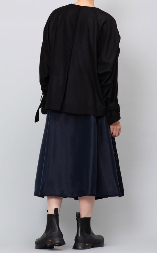 タックスリーブノーカラージャケット