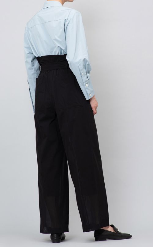 リボンベルト付ワイドパンツ