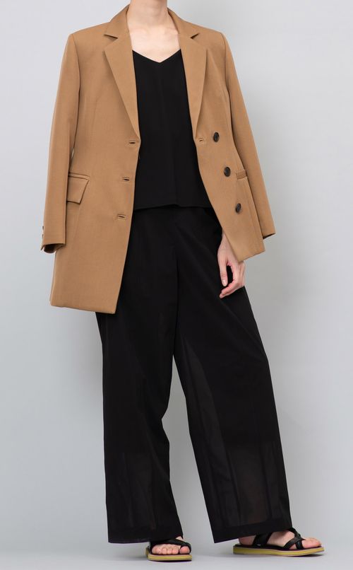 リボンベルト付ワイドパンツ