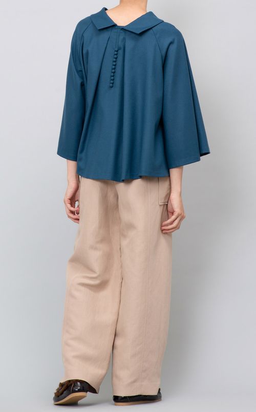 ボンディングベルト付ワイドパンツ