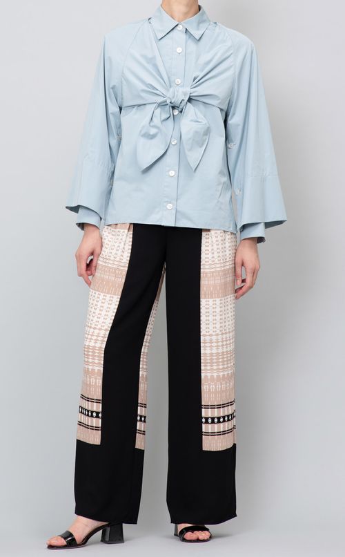 ジオメトリックデザインパンツ