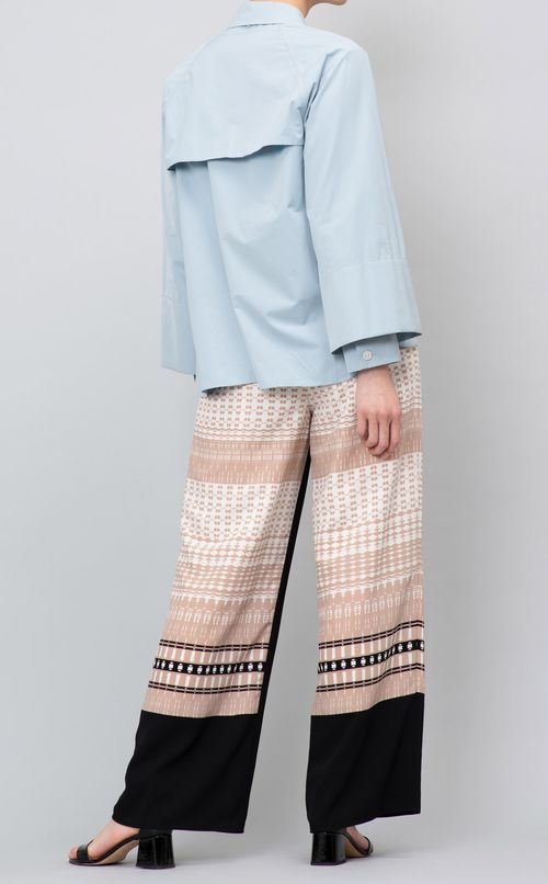 ジオメトリックデザインパンツ