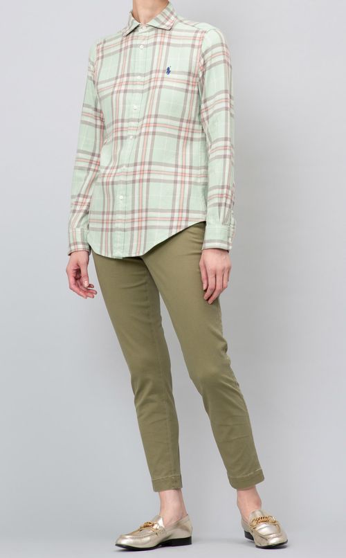 タータンチェックルーズシャツ