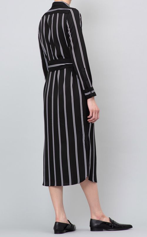 ストライプシャツワンピース