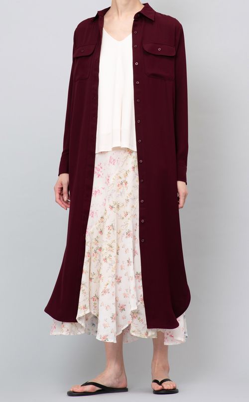 ダブルポケットシャツワンピース