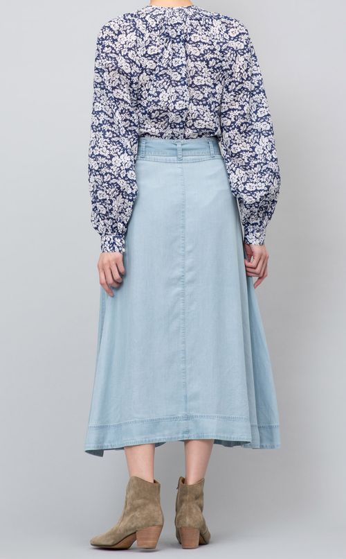 ベルト付フレアスカート