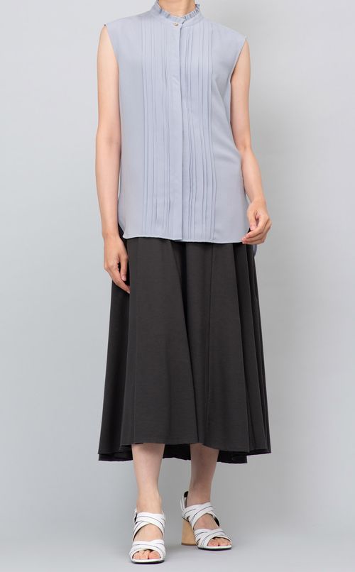 ボリュームフレアマキシワンピース