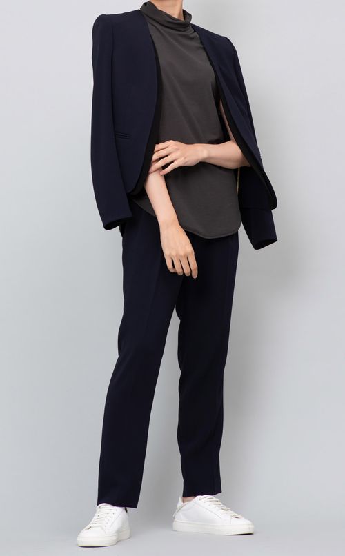 ハイネックノースリーブブラウス