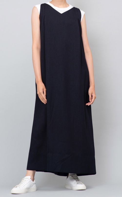 リネンライク2wayワンピース