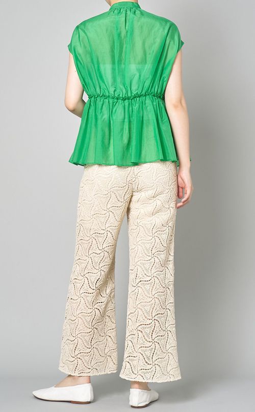 スリーブレスギャザーブラウス