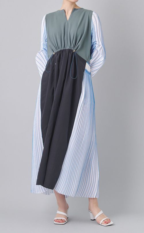 【reADdress】切替フロントジップワンピース