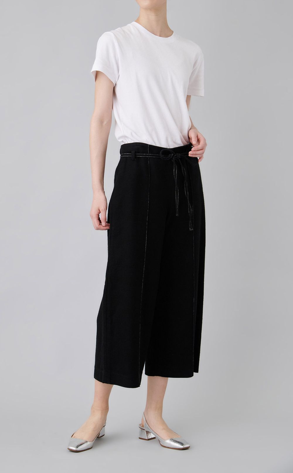【reADdress】コットンリネンワイドパンツ