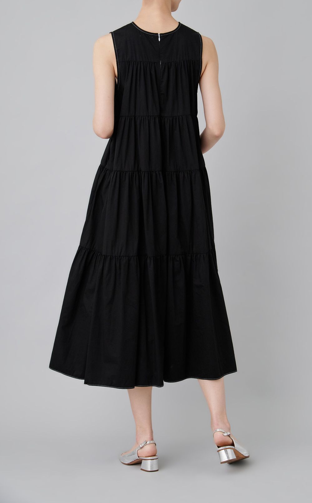 【reADdress】ノースリーブティアードワンピース