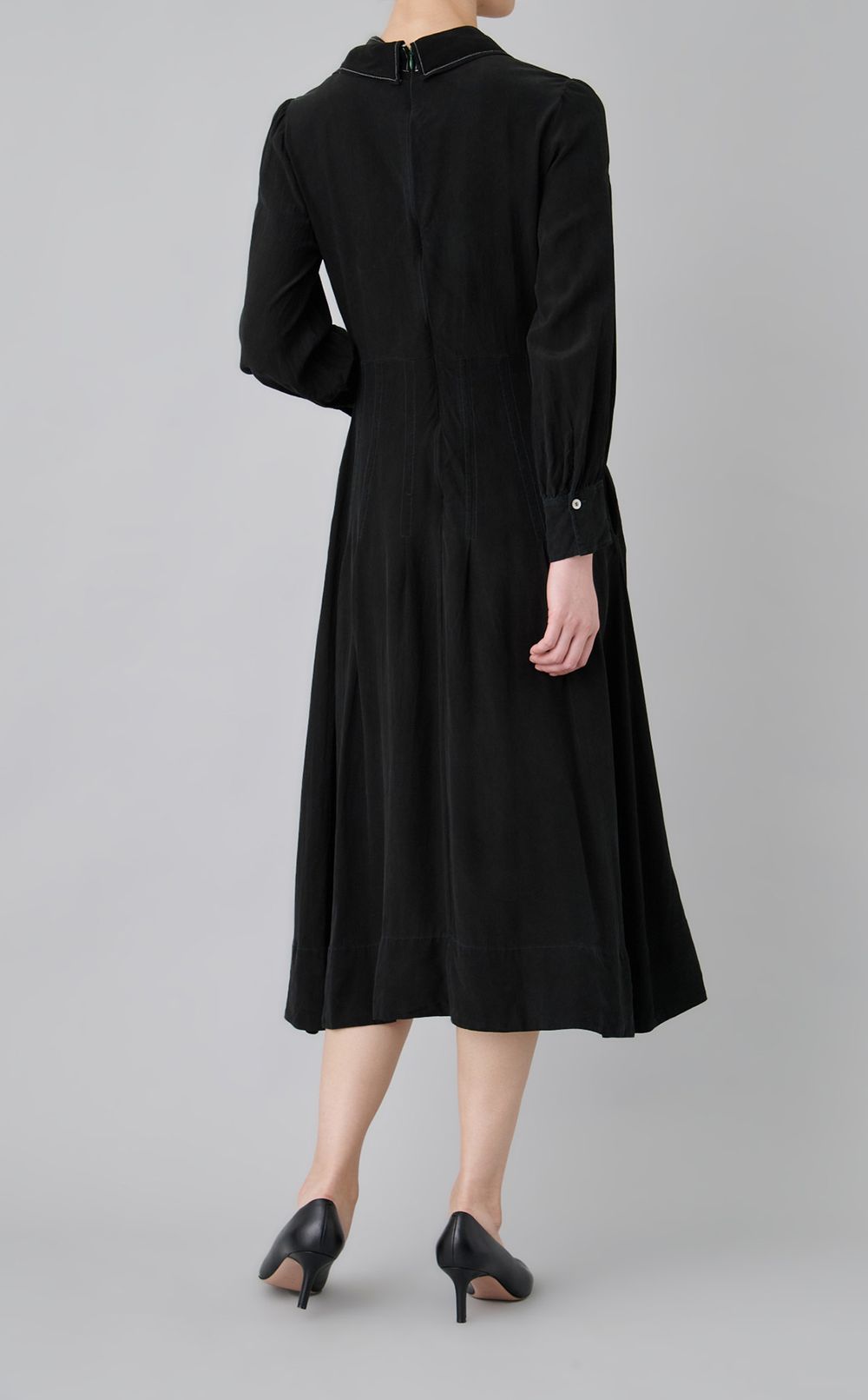 【reADdress】スキッパーロングワンピース