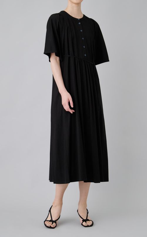 【reADdress】コットンジャージーギャザーワンピース