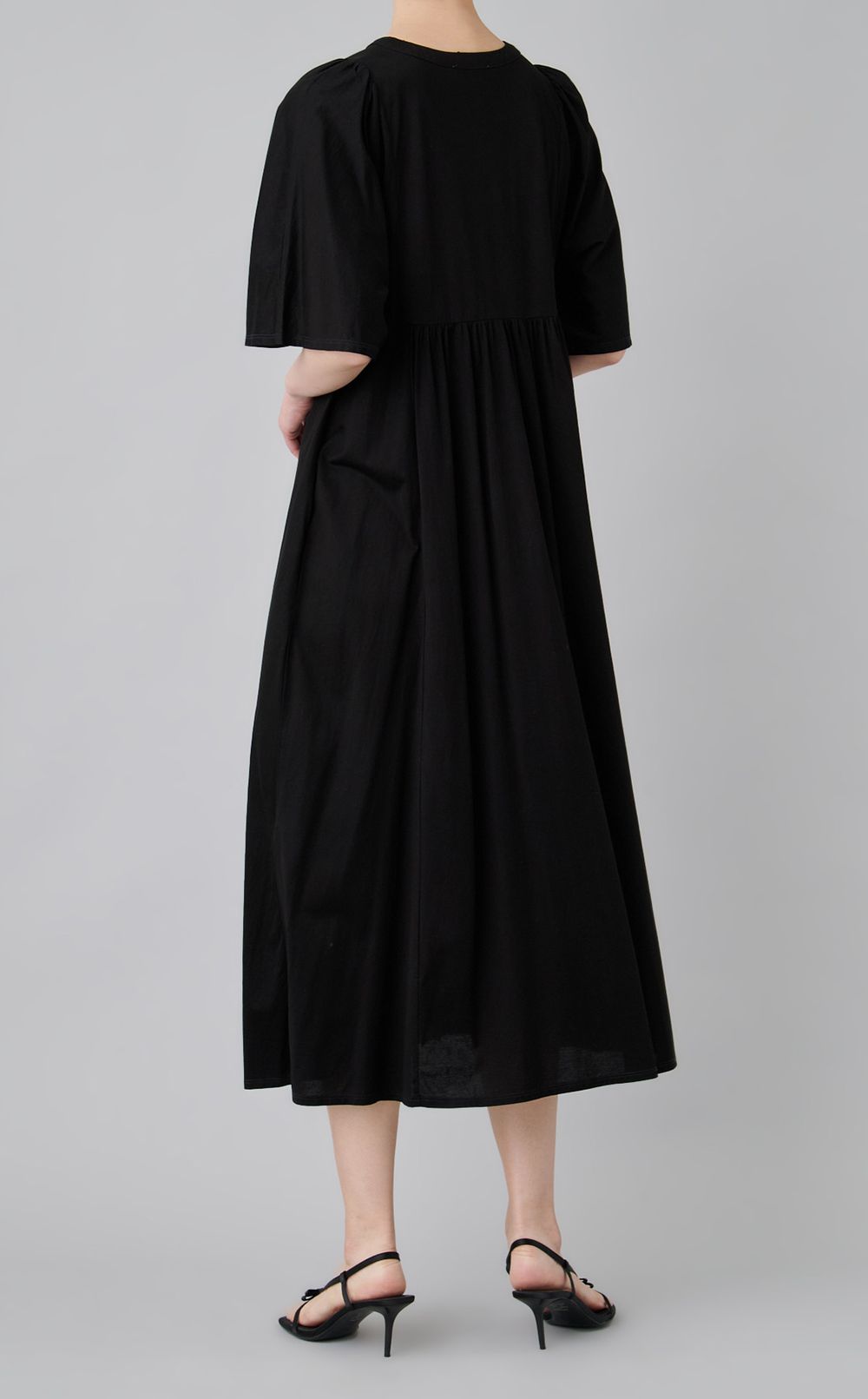 【reADdress】コットンジャージーギャザーワンピース