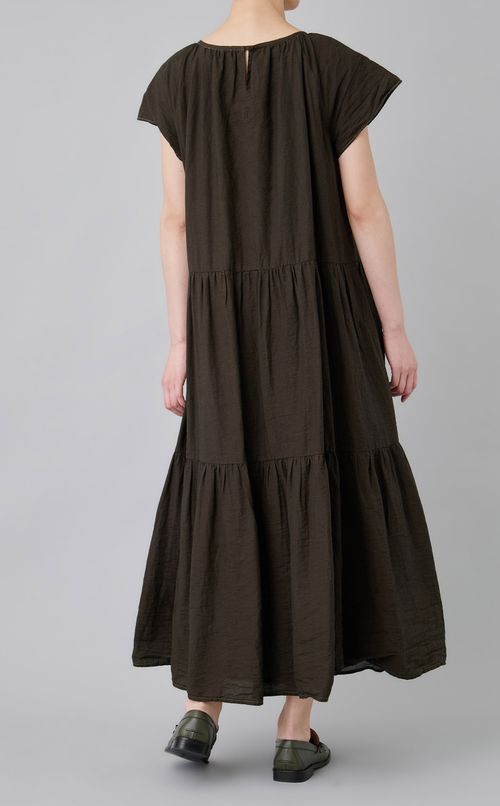 【reADdress】コットン混ティアードワンピース