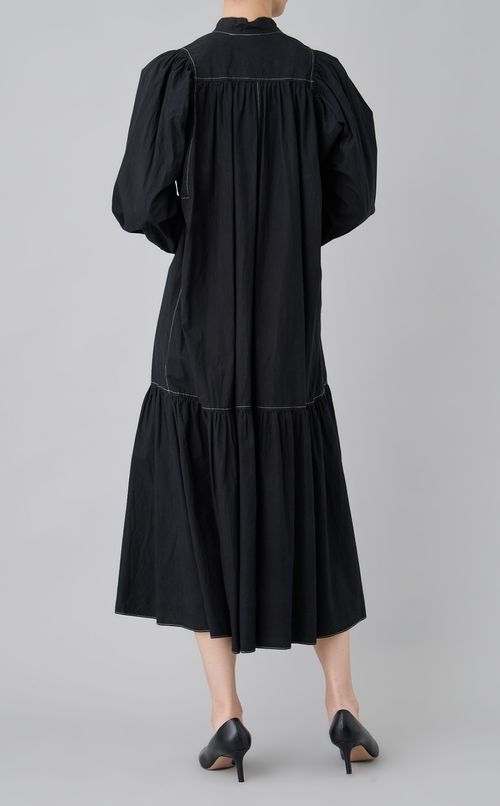 【reADdress】ロングギャザーワンピース