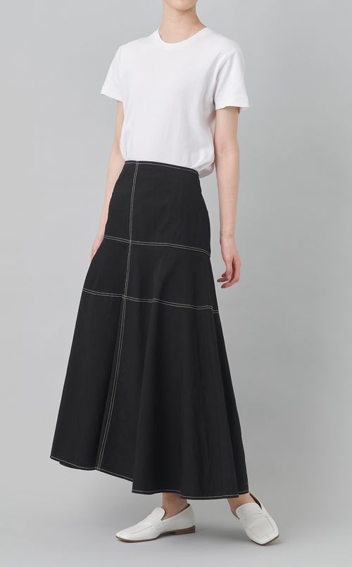 【reADdress】コットンフレアロングスカート