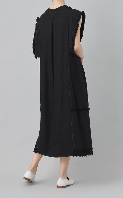 【reADdress】フレンチスリーブリネンワンピース