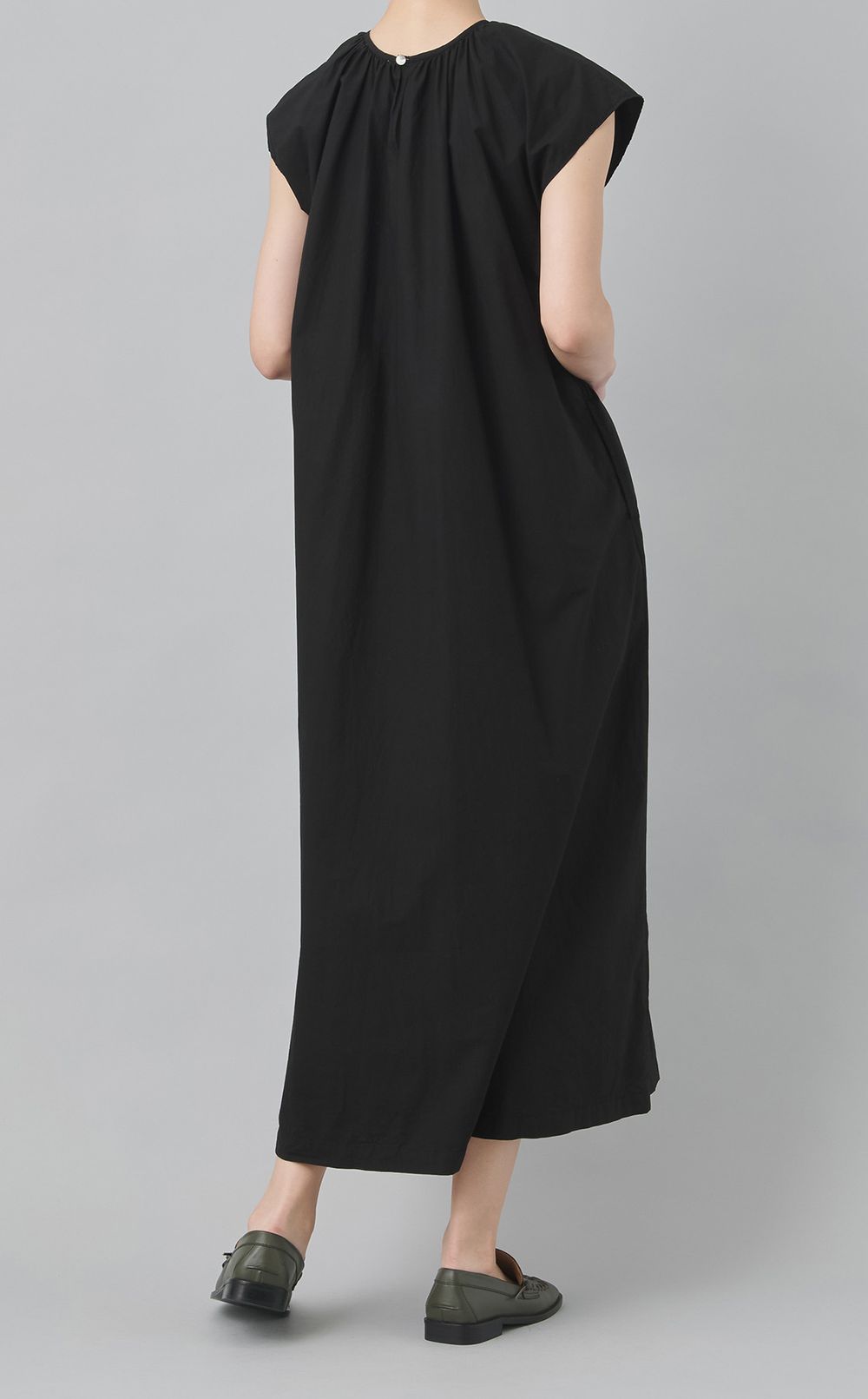 【reADdress】コットンフレアロングワンピース