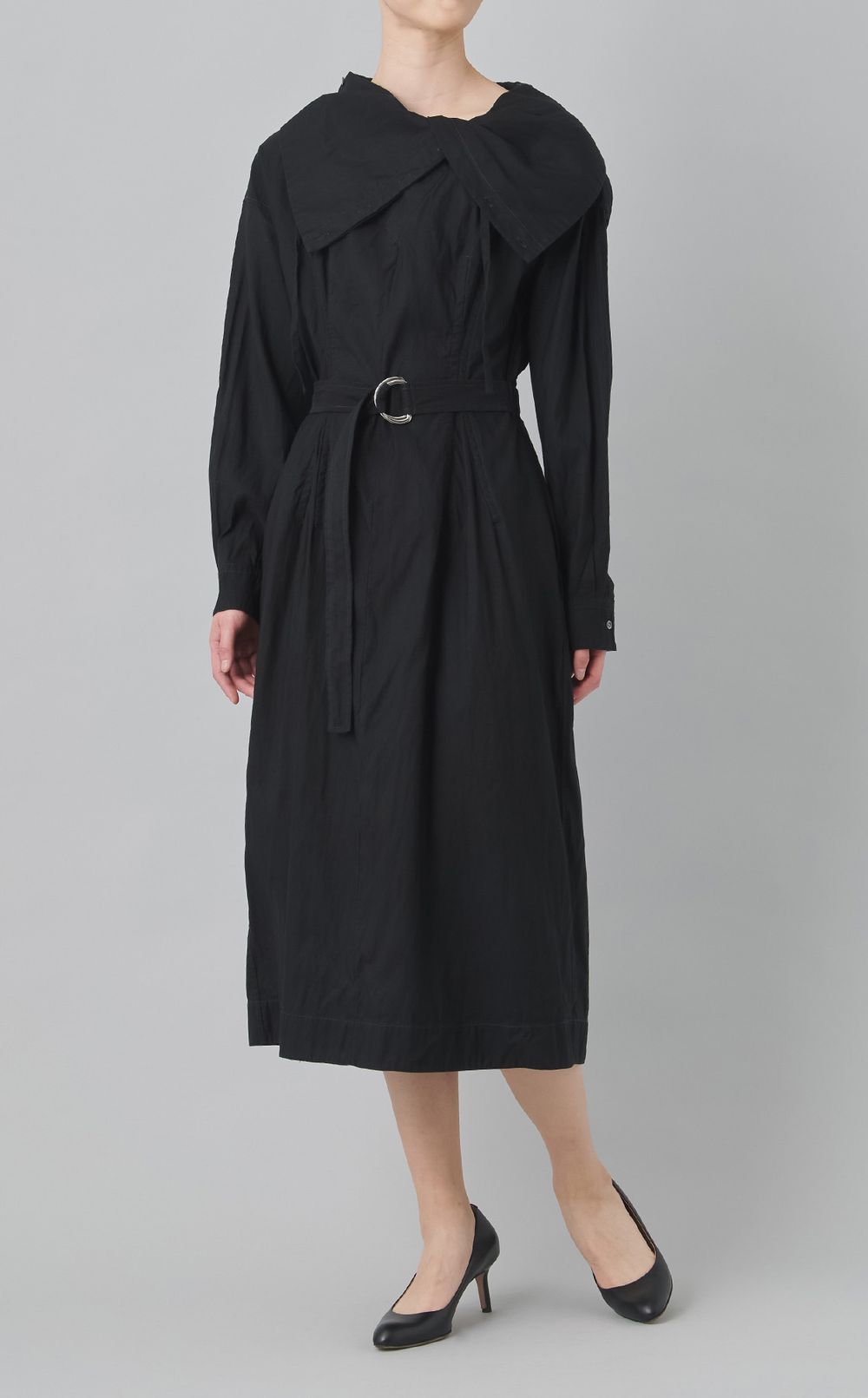 【reADdress】ギャザー入りツイルワンピース