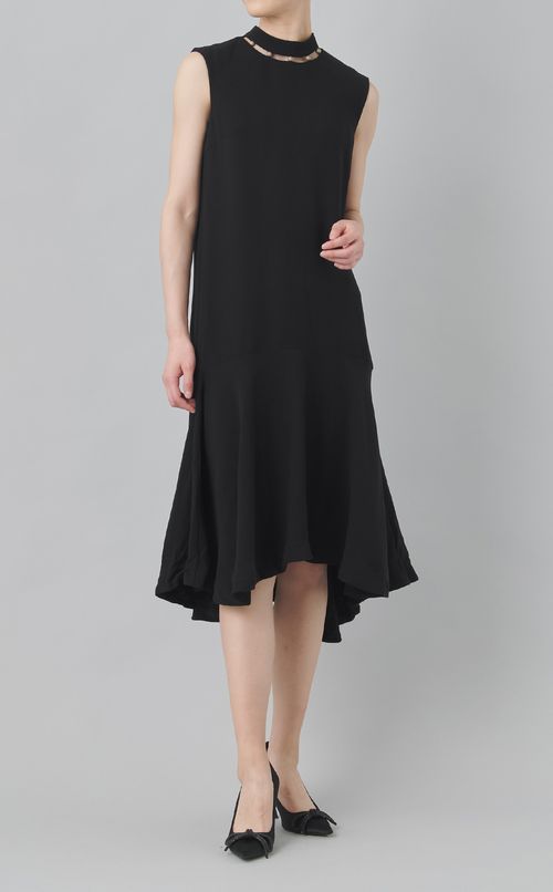 【reADdress】パール付ノースリーブワンピース