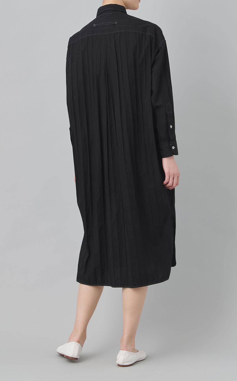 【reADdress】ストライプロングシャツワンピース