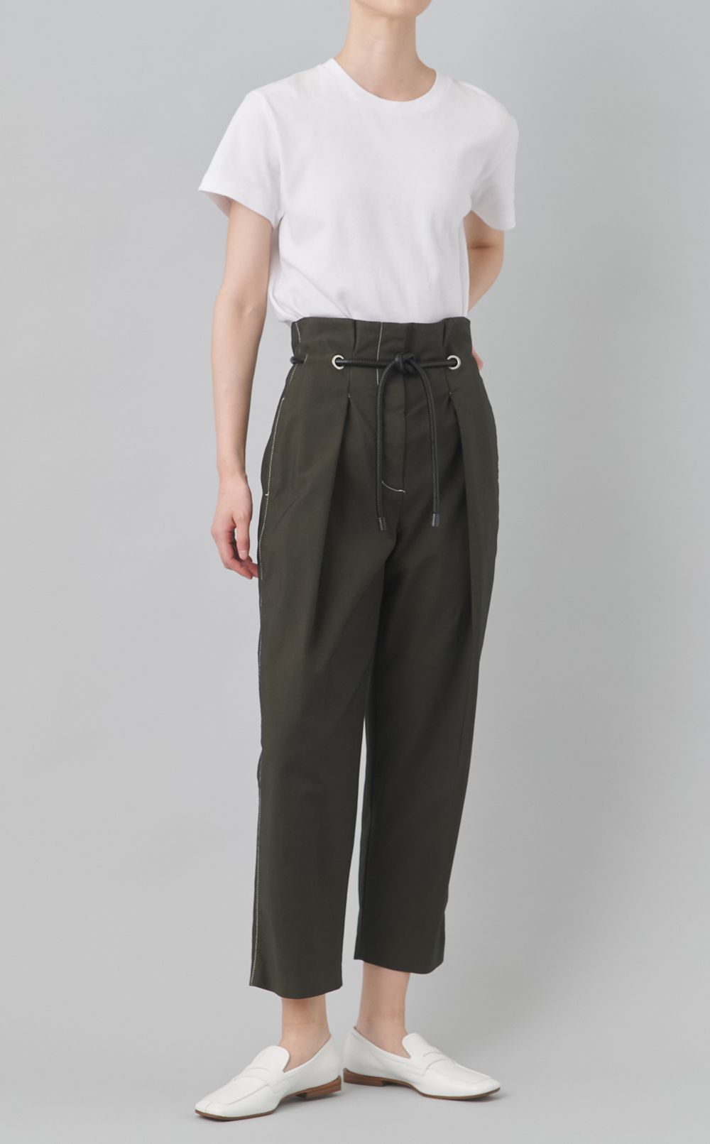 【reADdress】ベルト付テーパードパンツ