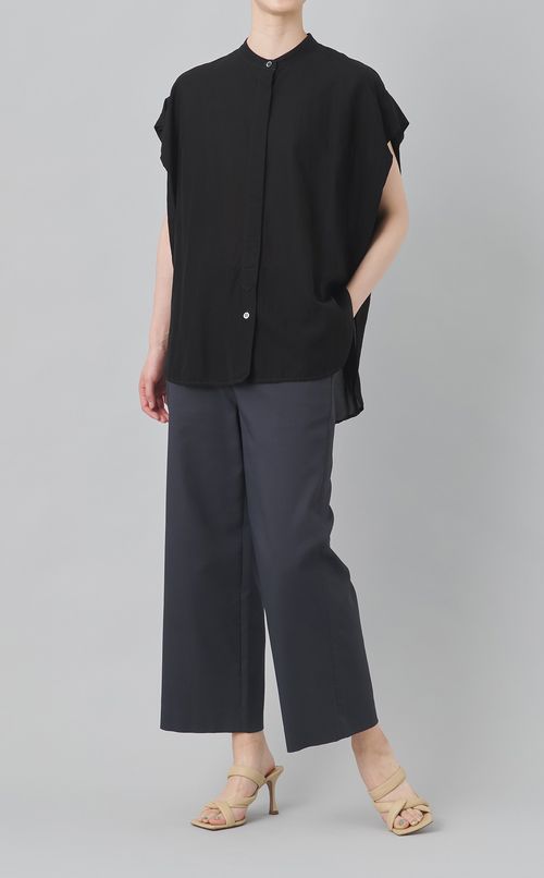 【reADdress】コットン混シースルーシャツ