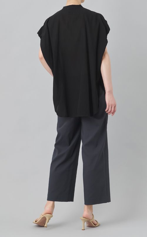 【reADdress】コットン混シースルーシャツ