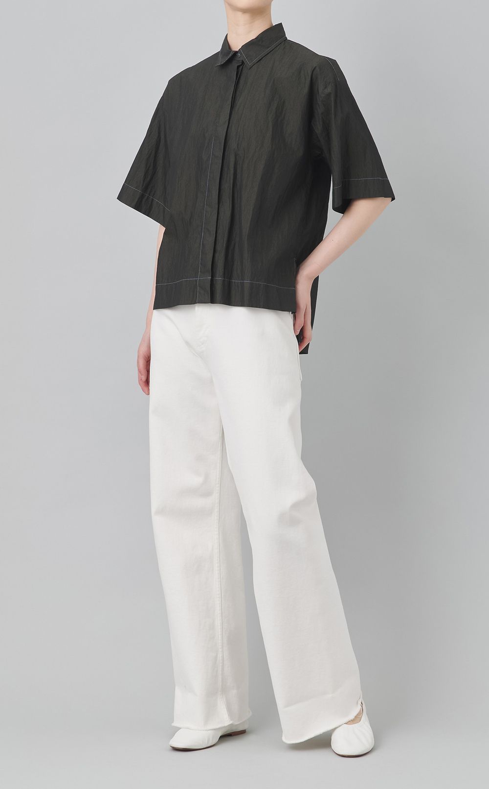 【reADdress】フロントフライシャツ