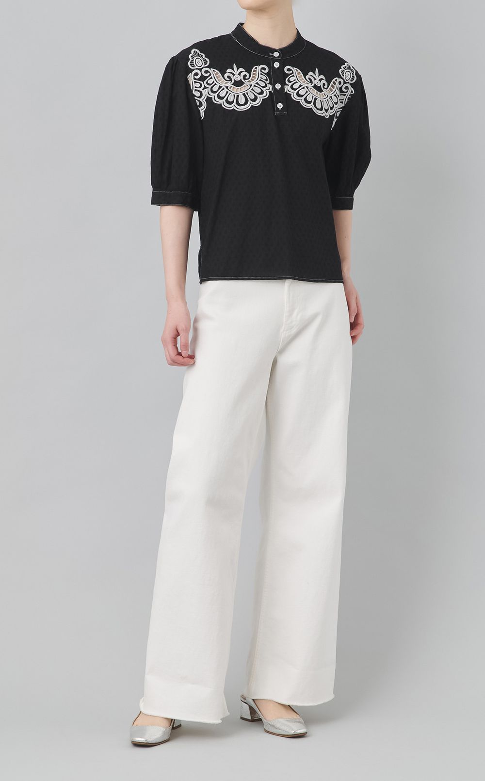 【reADdress】エンブロイダリープルオーバーブラウス