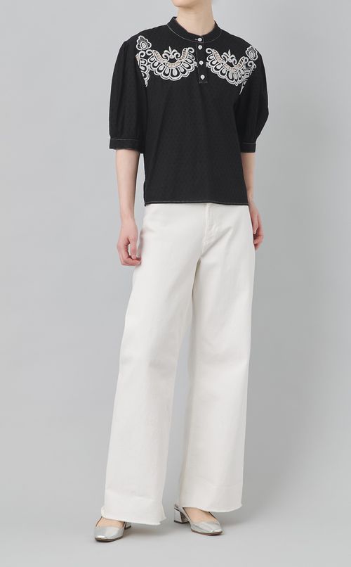 【reADdress】エンブロイダリープルオーバーブラウス