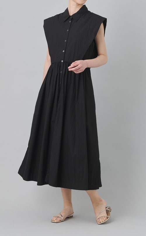 【reADdress】ビッグフレンチスリーブシャツワンピース