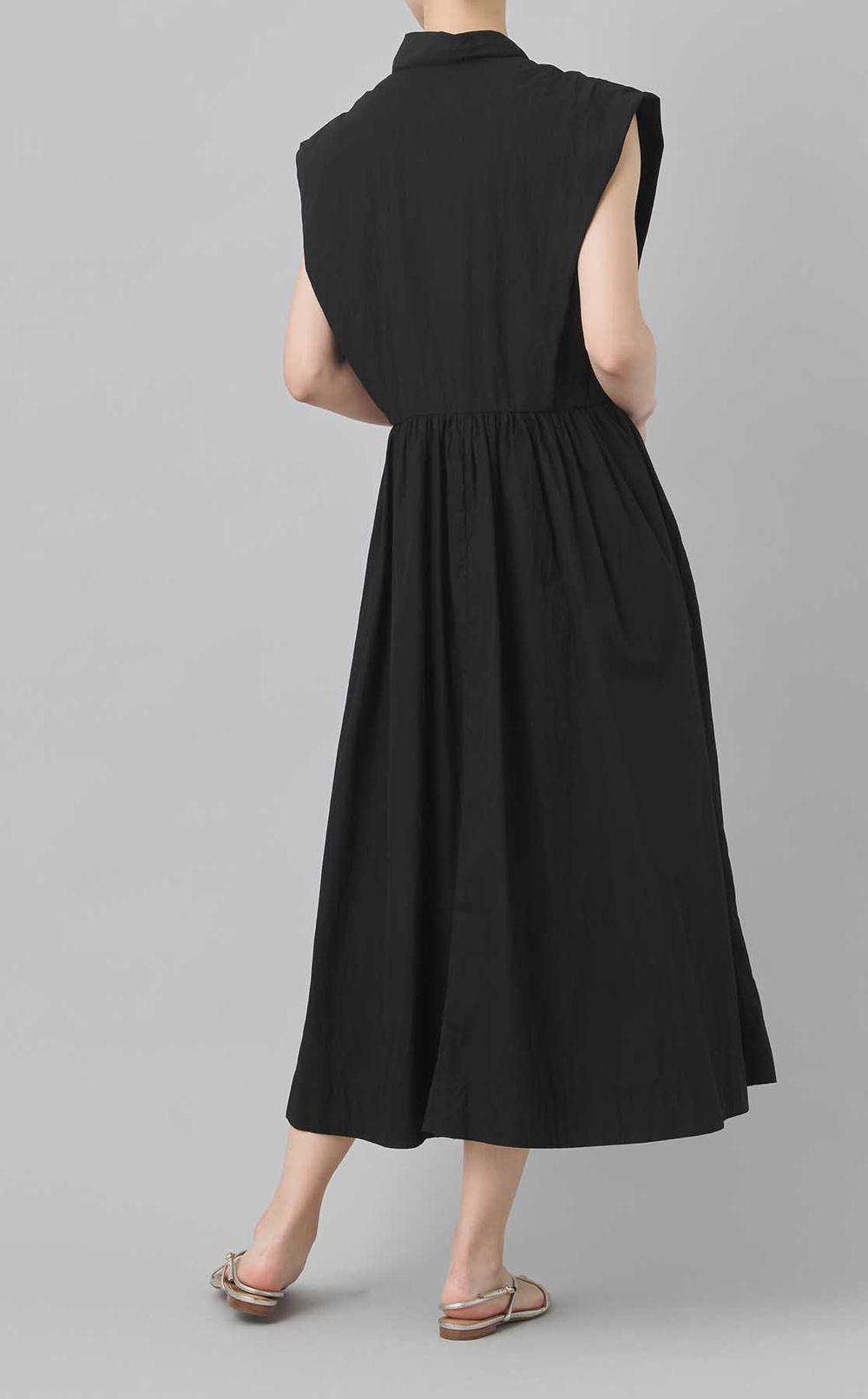 【reADdress】ビッグフレンチスリーブシャツワンピース