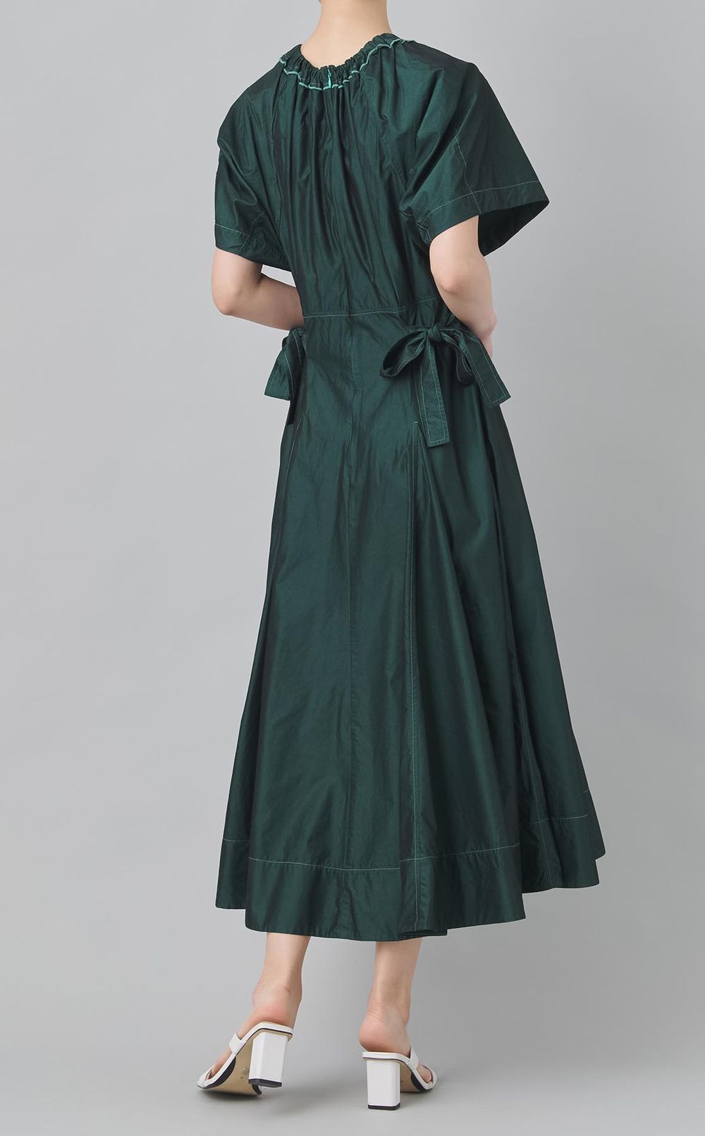 【reADdress】コットンポプリンショートスリーブドレス