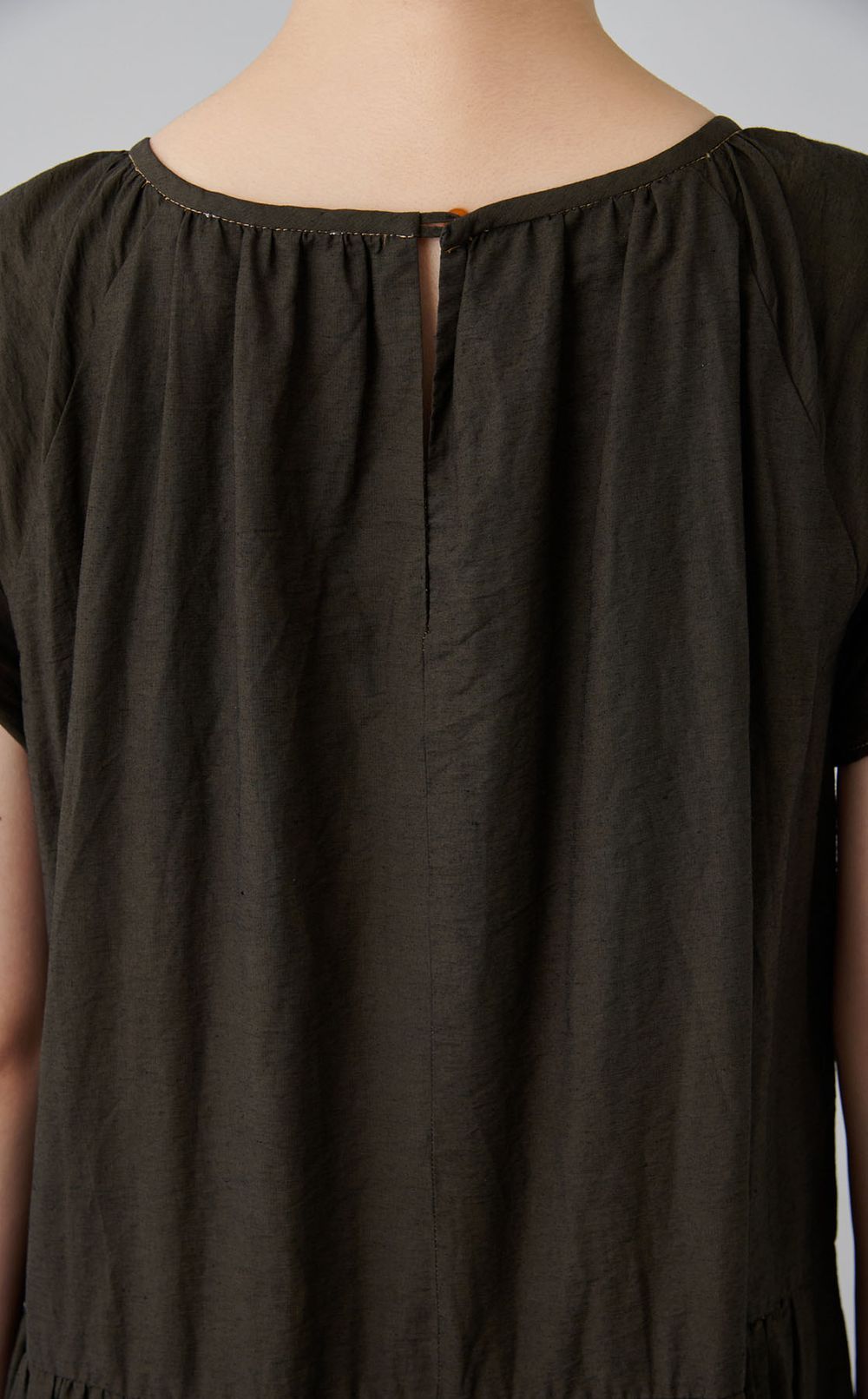 【reADdress】コットン混ティアードワンピース