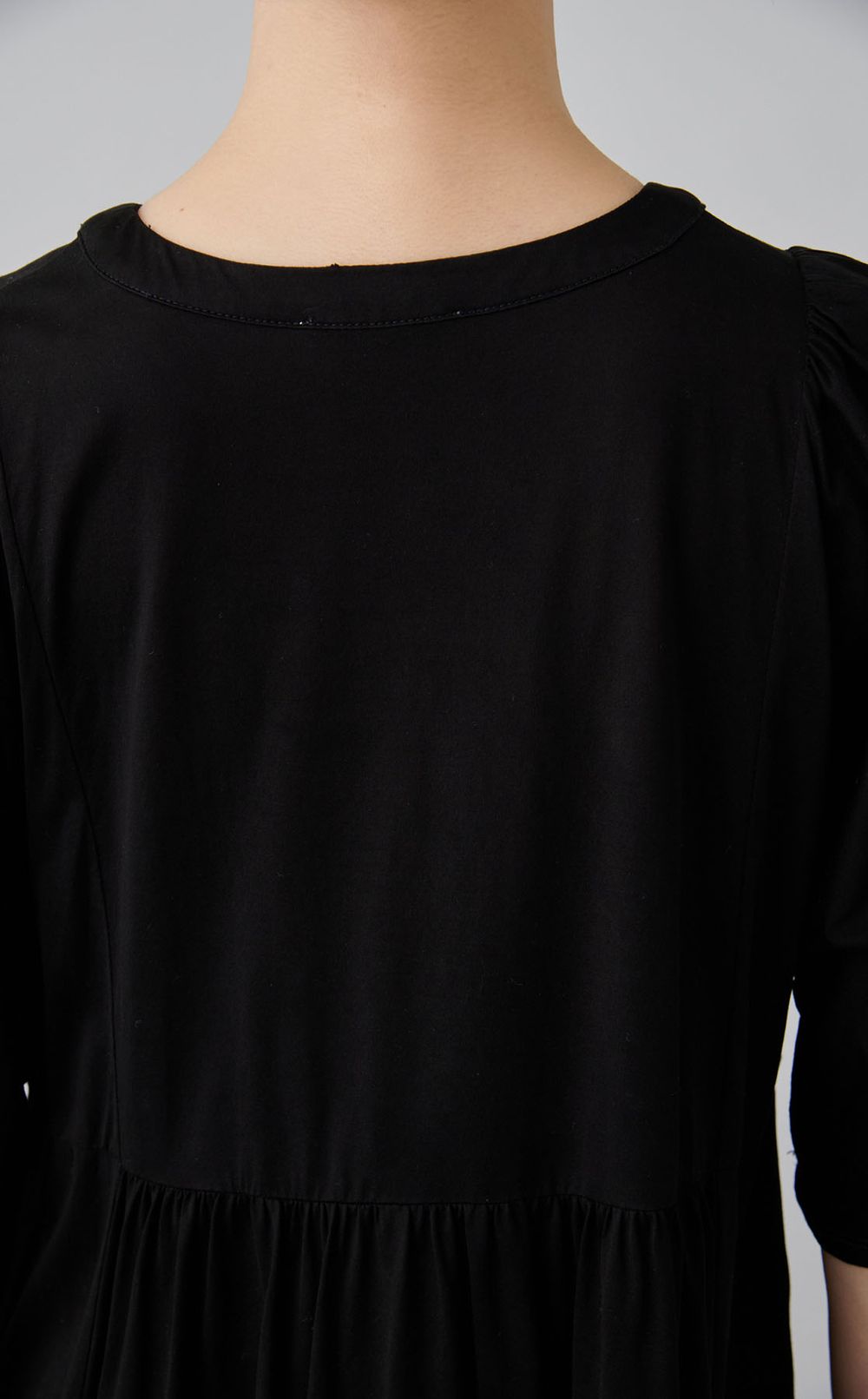 【reADdress】コットンジャージーギャザーワンピース